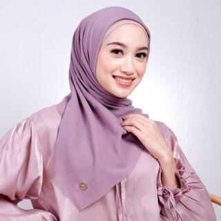 Kerudung Segiempat Polos Paris Cotton - Erina