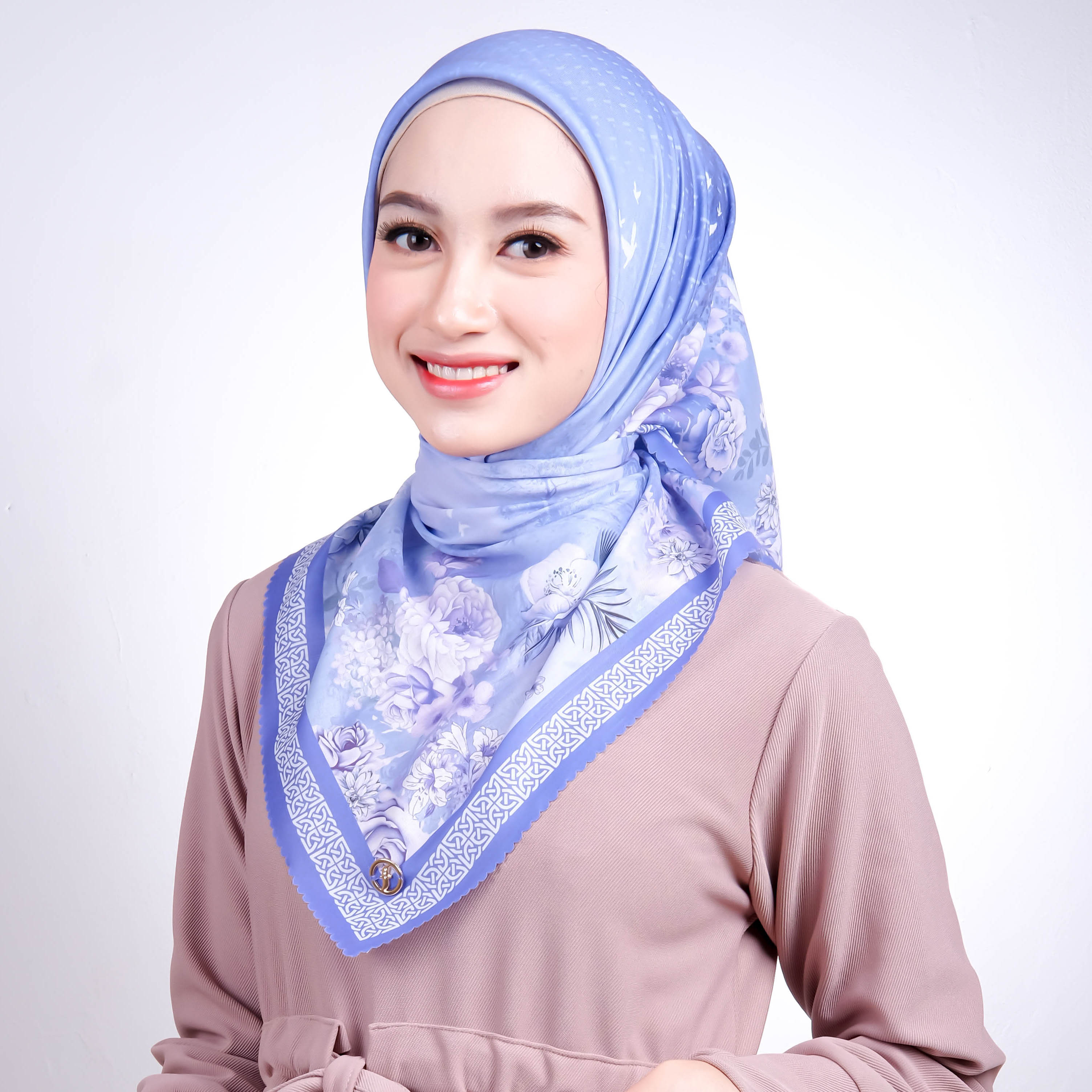 Jilbab Segiempat Voal Premium Digital Print Forall - ARABELLE